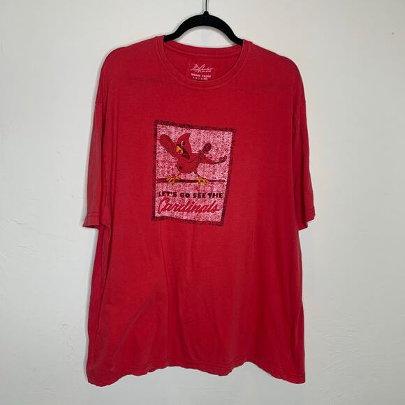 St Louis Cardinals Red Jacket 100% Cotton T shirt Sz XXL - Picture 5 of 9